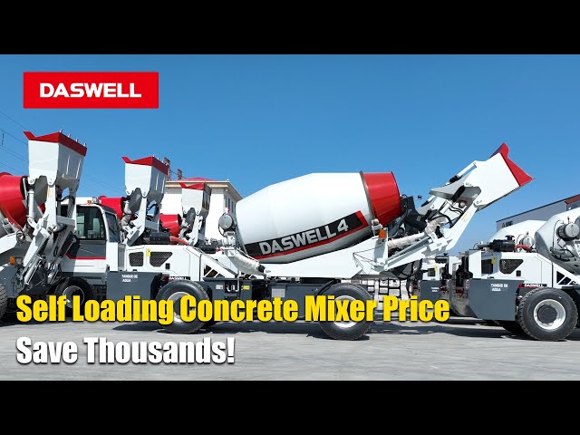 self loading concrete mixer truck price