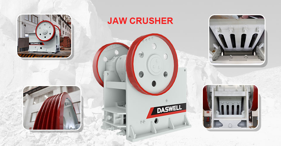 components of jaw stone crusher