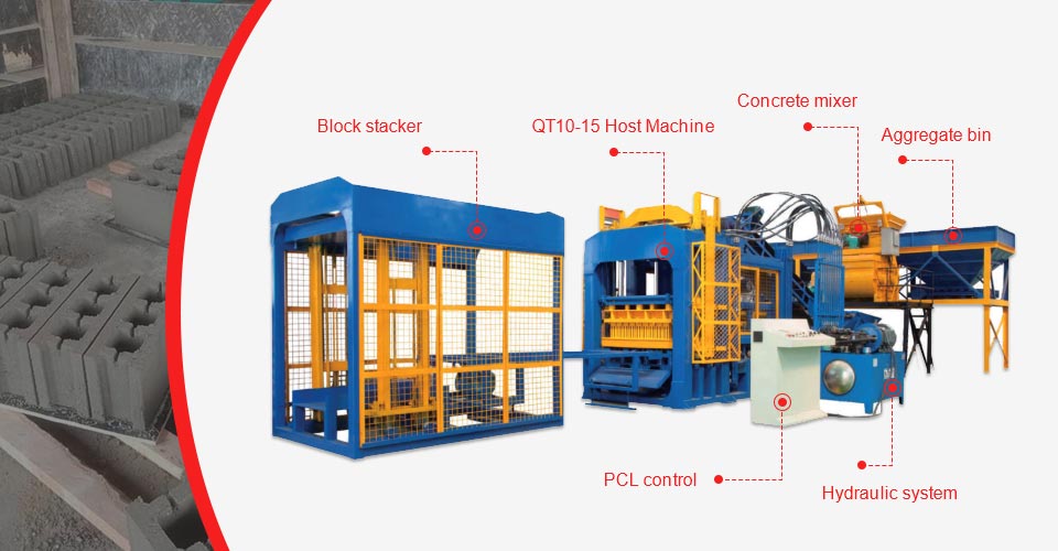 components of hollow block making machine