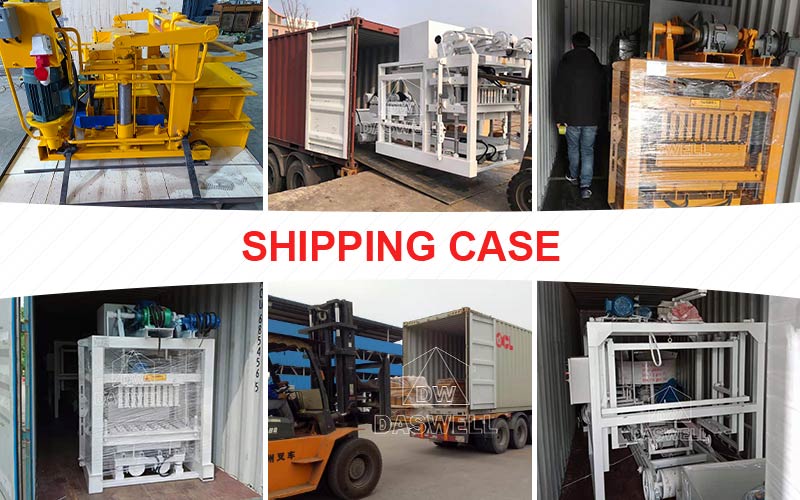 shipping cases of automatic brick machine