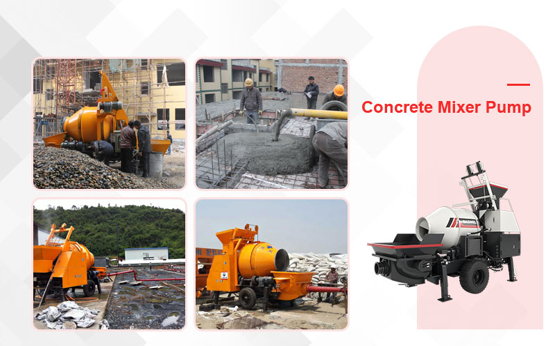 Concrete Mixer Pump Construction Site
