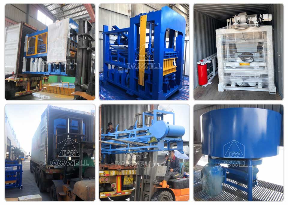 Automatic Hydraulic Brick Machine Production Line Delivery Picture