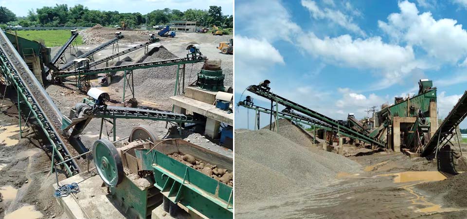 crushing plant in customer's site