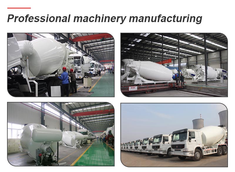 mixer truck in production factory