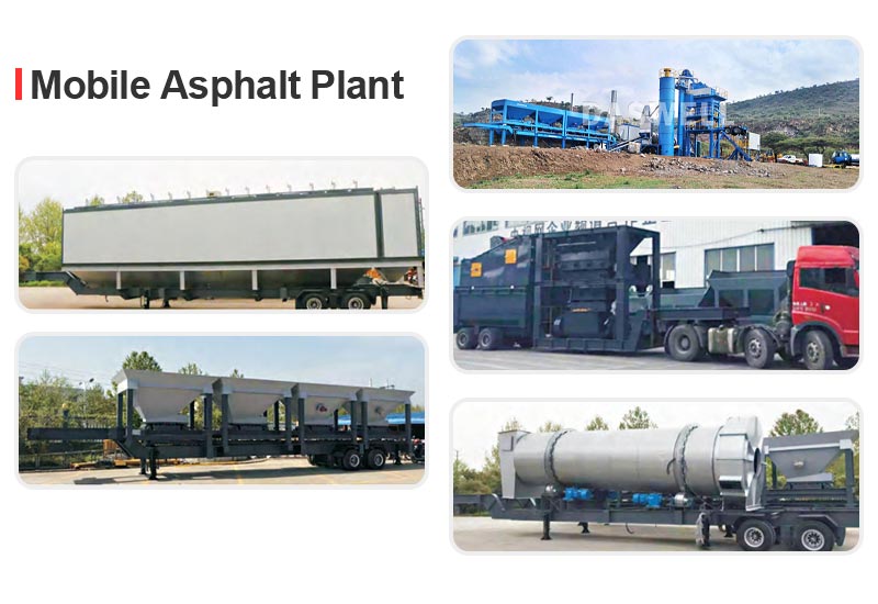 Daswell mobile asphalt drum mix plant