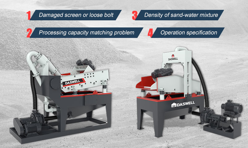 Factors affecting the working efficiency of fine sand recycling system