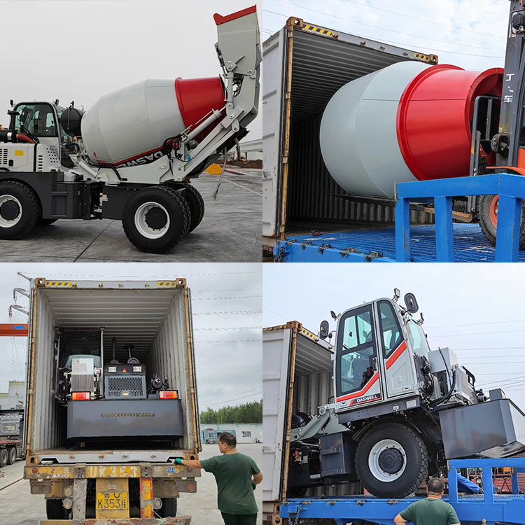 4 cubic meters self loading mixer to indonesia