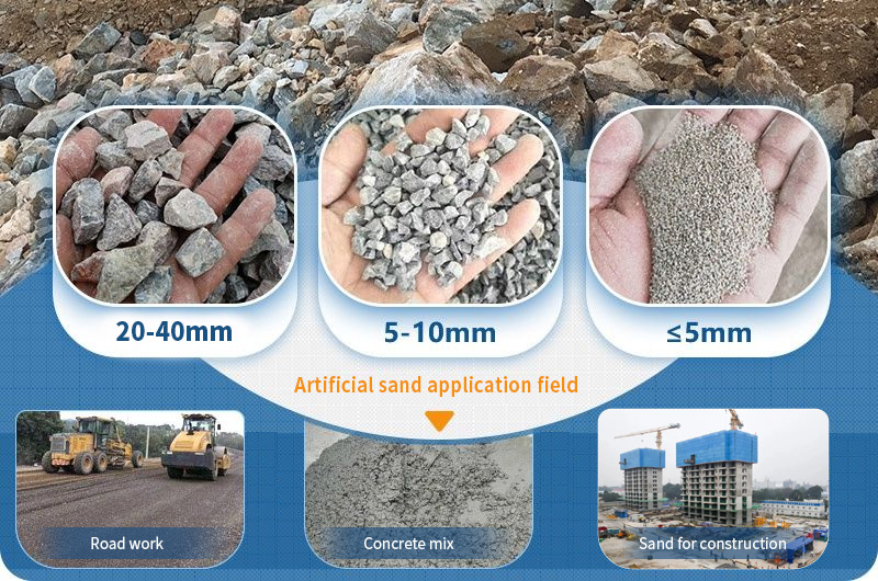 application of artificial sand