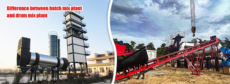 difference between batch mix plant and drum mix plant