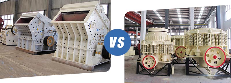 compare cone crusher and impact crusher