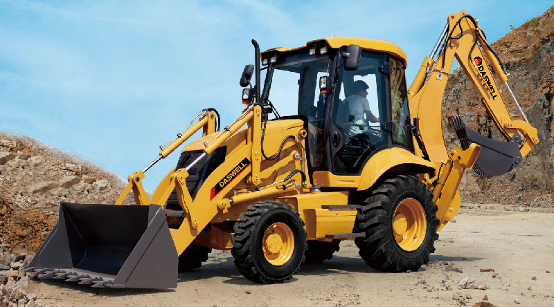 how to operate the backhoe loader