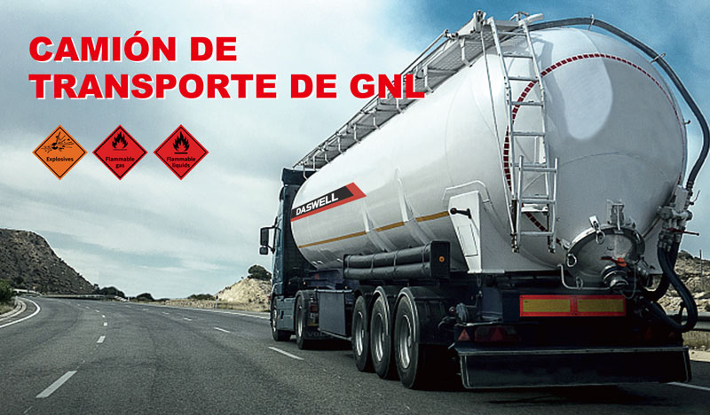 Camión de transporte de GNL