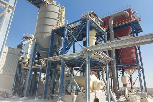Ground calcium carbonate ball mill and classification production line
