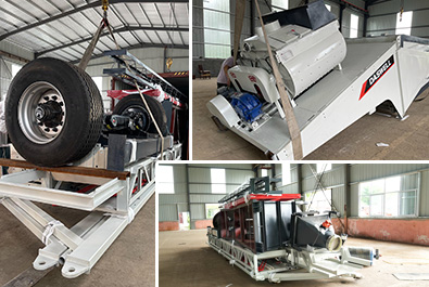Mobile concrete batching plant to Southeast Asia