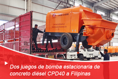Envíe 2 Bombas Estacionarias de Concreto CPD40 a Filipinas