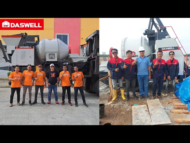 Daswell Concrete Mixer Pump in Indonesia