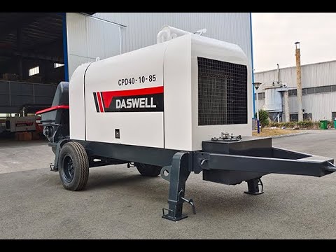 Daswell trailer type concrete pump