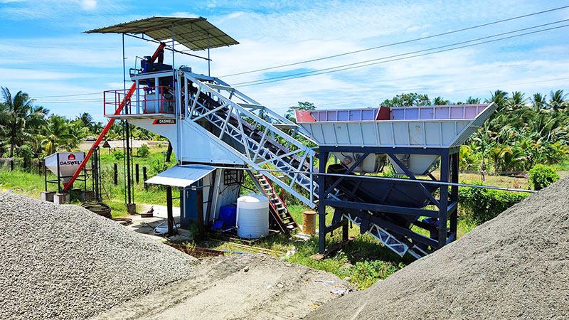 Daswell mcbp60 mobile concrete batching plant in the philippines 3 mobile concrete batching plant