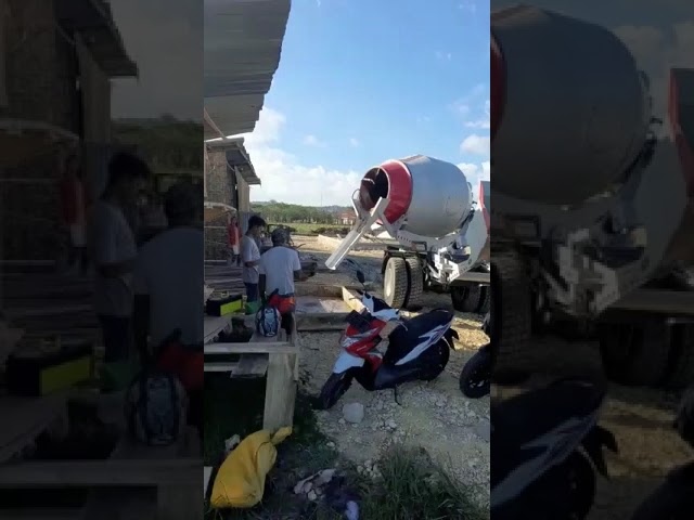 3.5 m³ Self Loading Concrete Mixer Working in East Nusa Tenggara, Indonesia