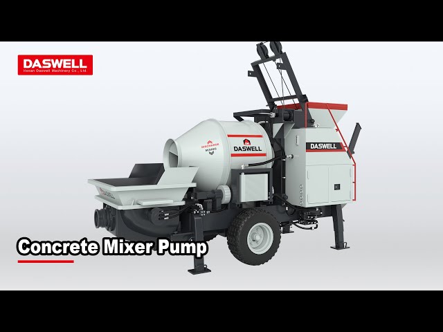 Daswell Concrete Mixer Pump Working