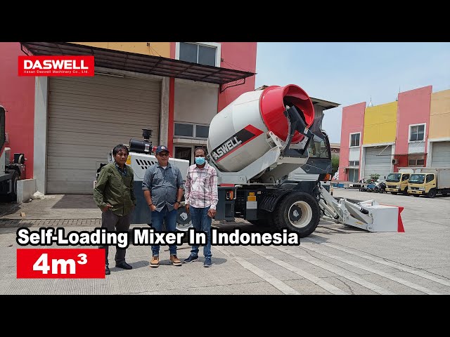 Daswell self loading mixer in Indonesia warehouse