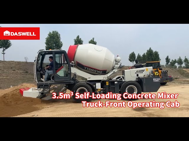 Test run before self loading mixer delivering