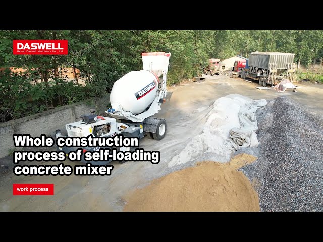 construction process of self loading mixer