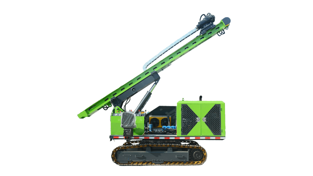 rotatable photovoltaic pile driver