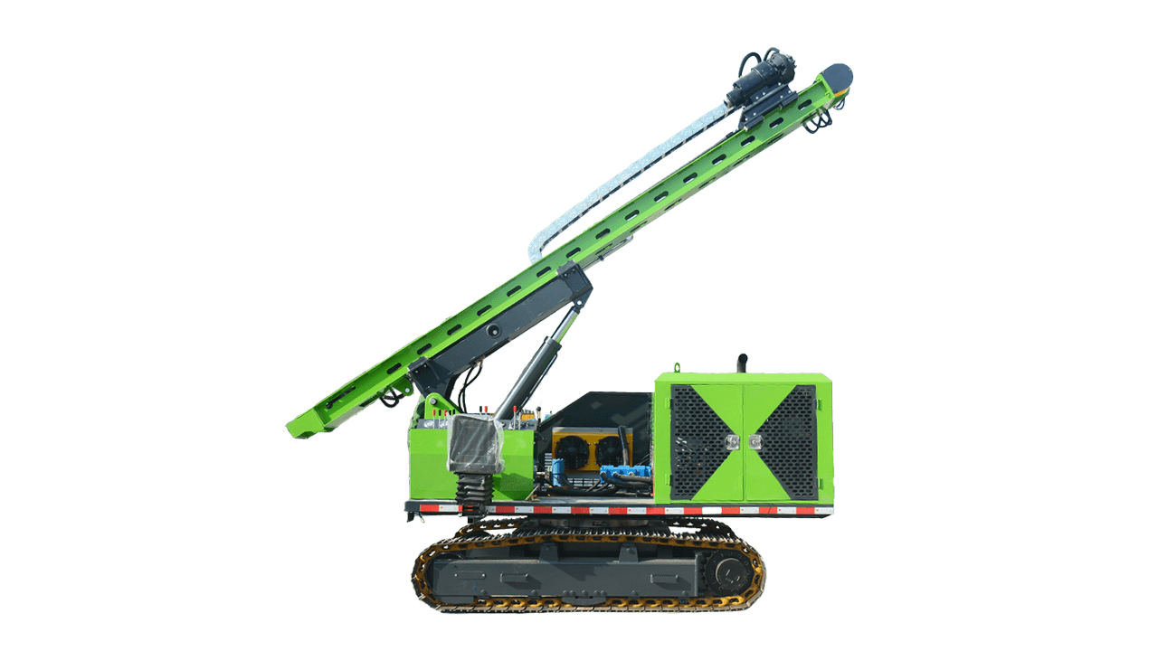 rotatable photovoltaic pile driver
