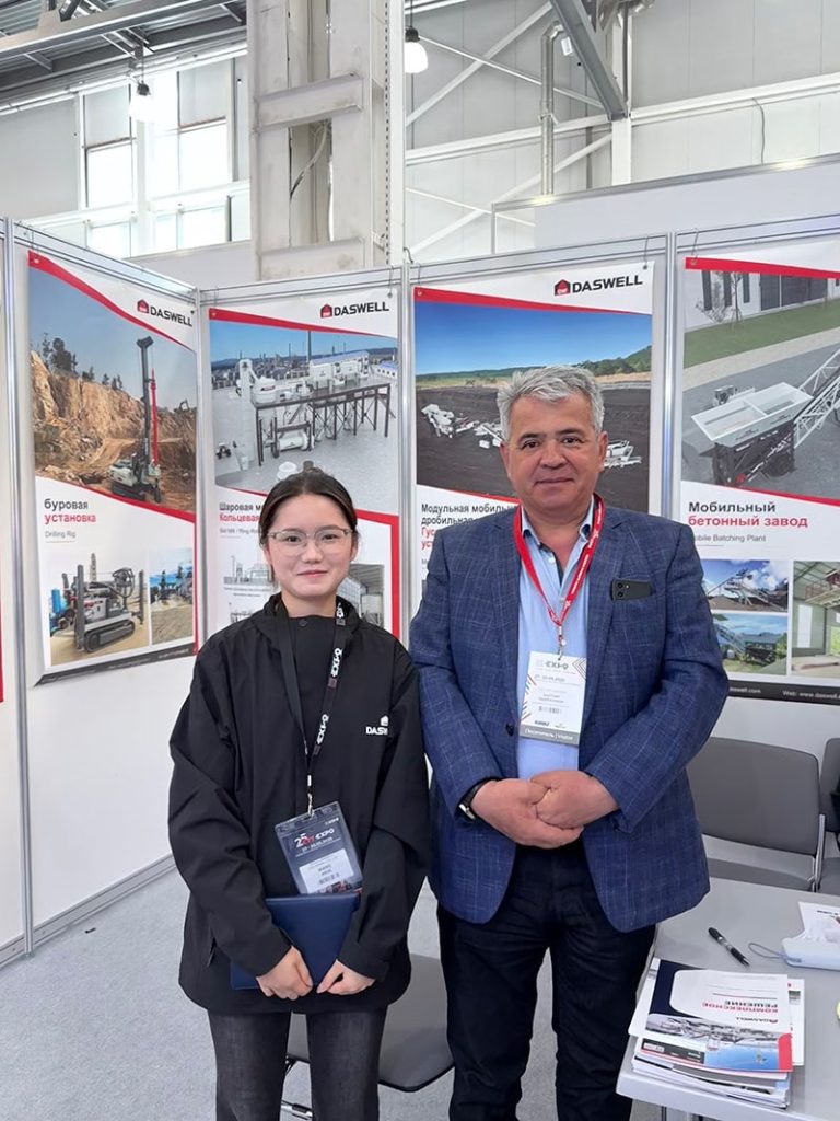International client visit — exploring Daswell’s concrete solutions together.