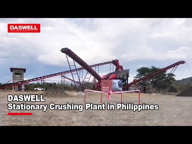 Daswell stationary crushing plant working in Philippines site