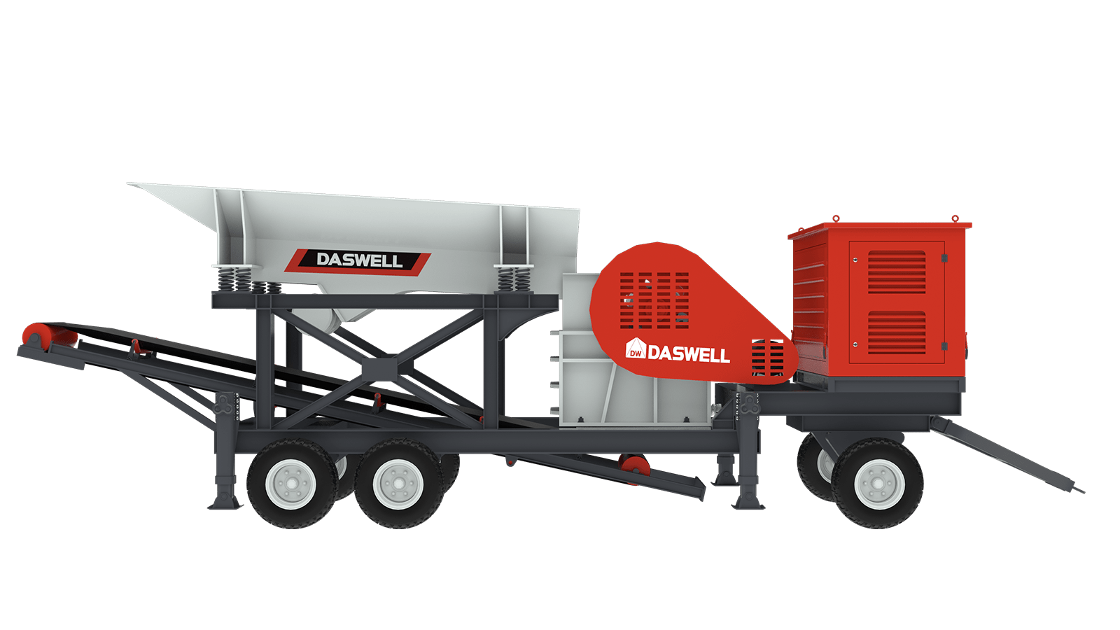 Mini mobile crusher plant