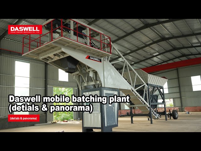 details and panorama of mobile batching plant