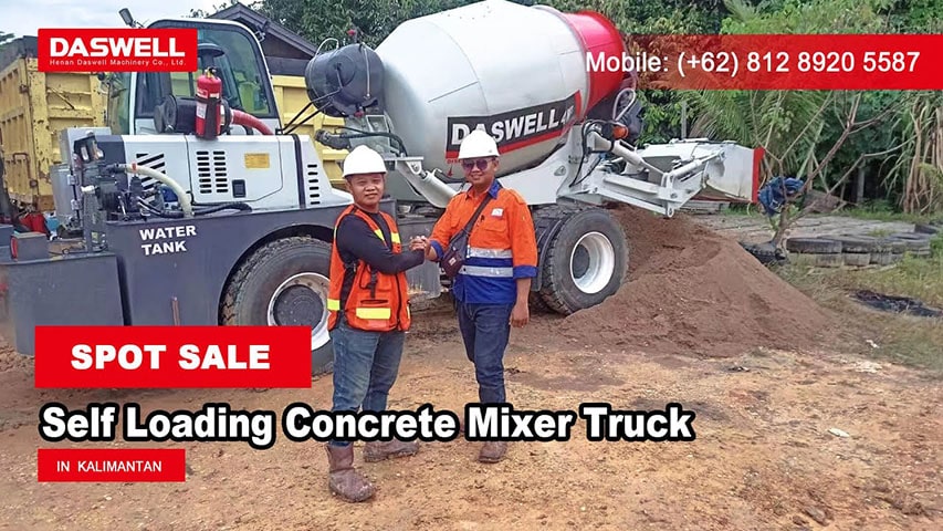 Kalimantan Self Loading Concrete Mixer Truck