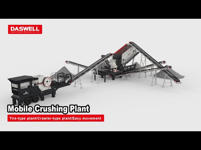 mobile crushing plant working process