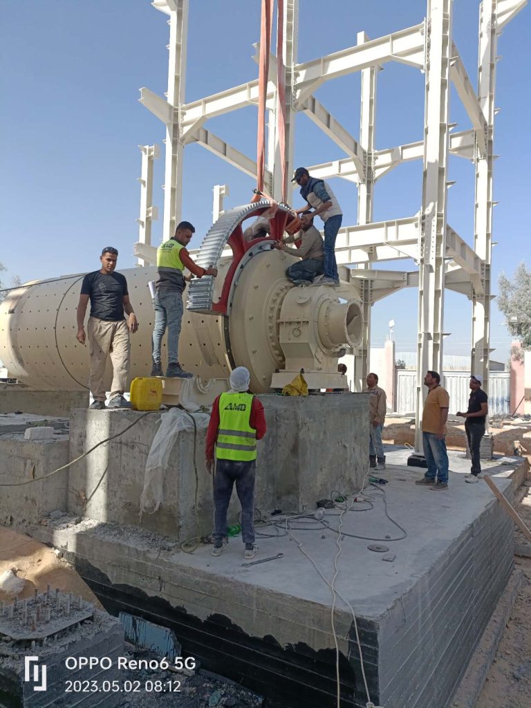 Ball mill installed in Egypt