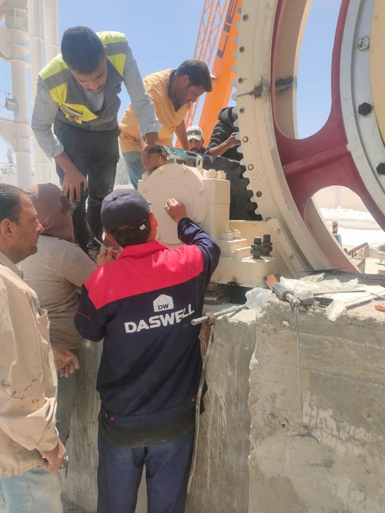 Ball mill installed in Egypt