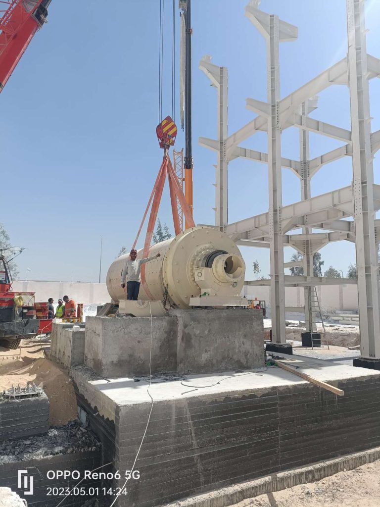 Ball mill installed in Egypt