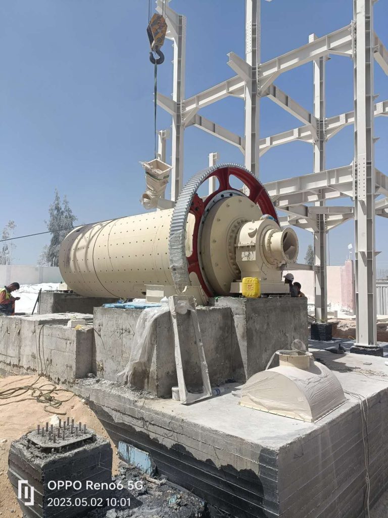 Ball mill installed in Egypt