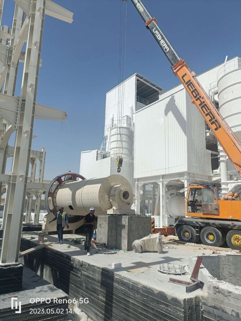 Ball mill installed in Egypt
