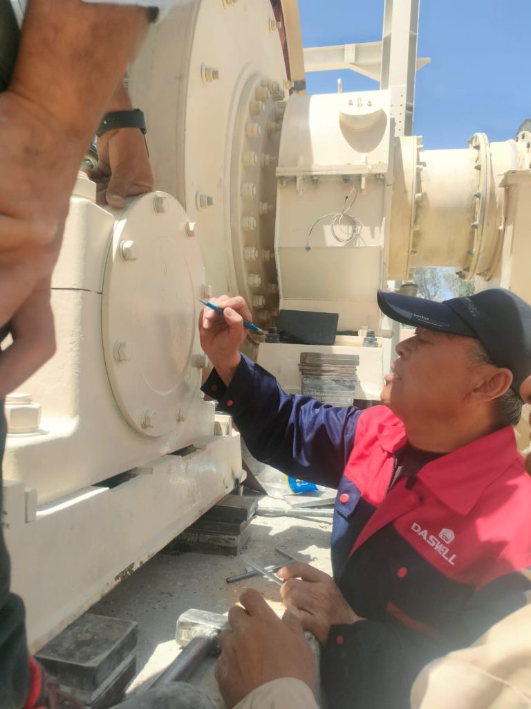 Ball mill installed in Egypt