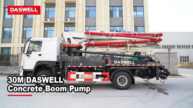 concrete boom pump 30m daswell