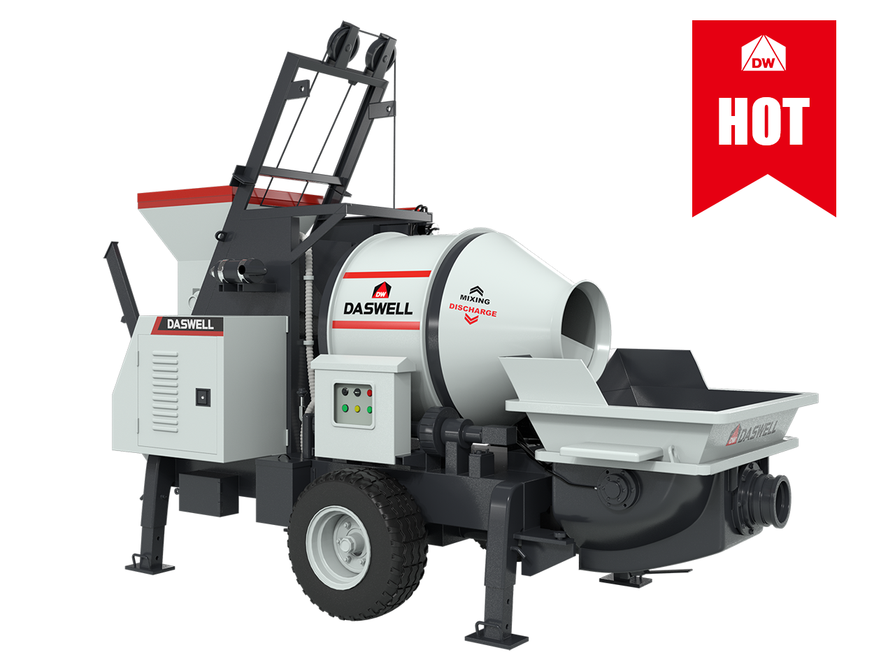 concrete mixer pump hot 2