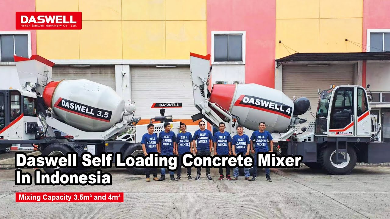 Self Loading Concrete Mixer in Daswell Indonesia Self Loading Concrete Mixer in Daswell Indonesia