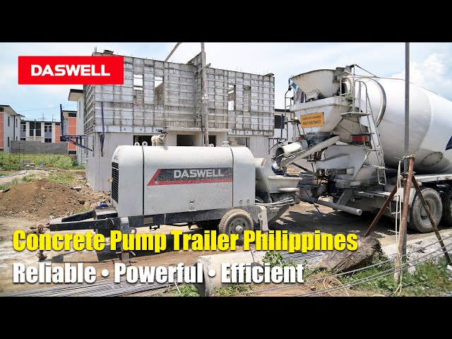Daswell trailer pump machine working site in Philippines