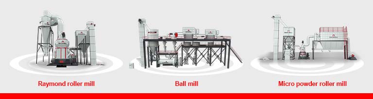 Three grinding production lines Three grinding production lines