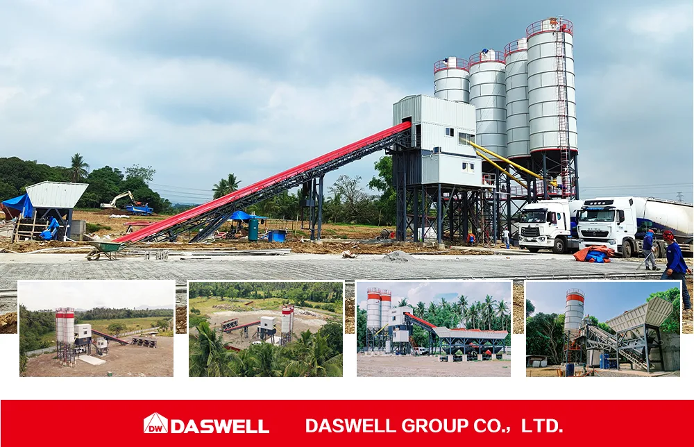 Daswell ready-mix concrete plant solutions for customers