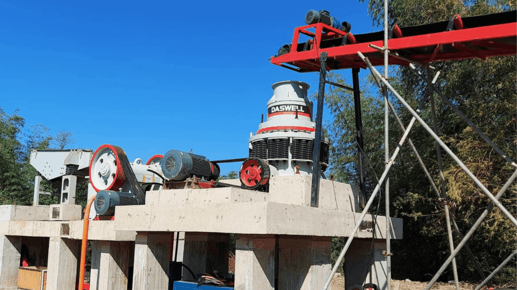 Daswell stationary crushing plant (50-80 tons) begins operation in the philippines 16 stationary crushing plant