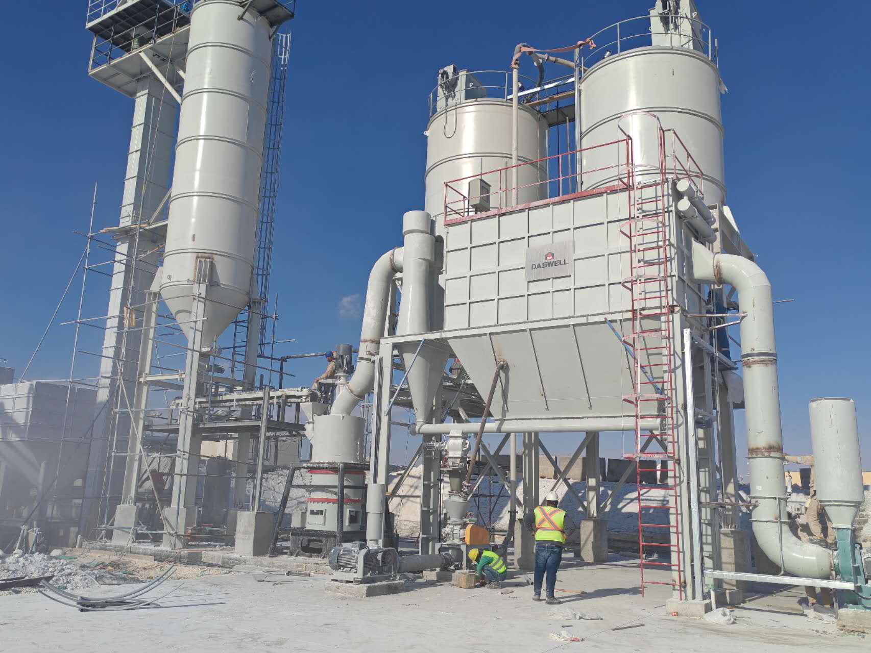 Daswell Limestone Grinding Plant in Egypt with DR-28 Ring Roller Mill