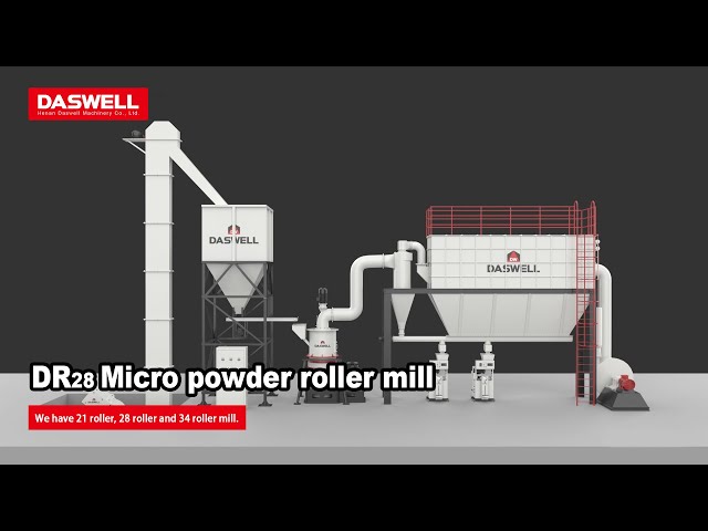 Daswell limestone grinding plant in egypt with dr-28 ring roller mill 2 ring roller mill grinding line